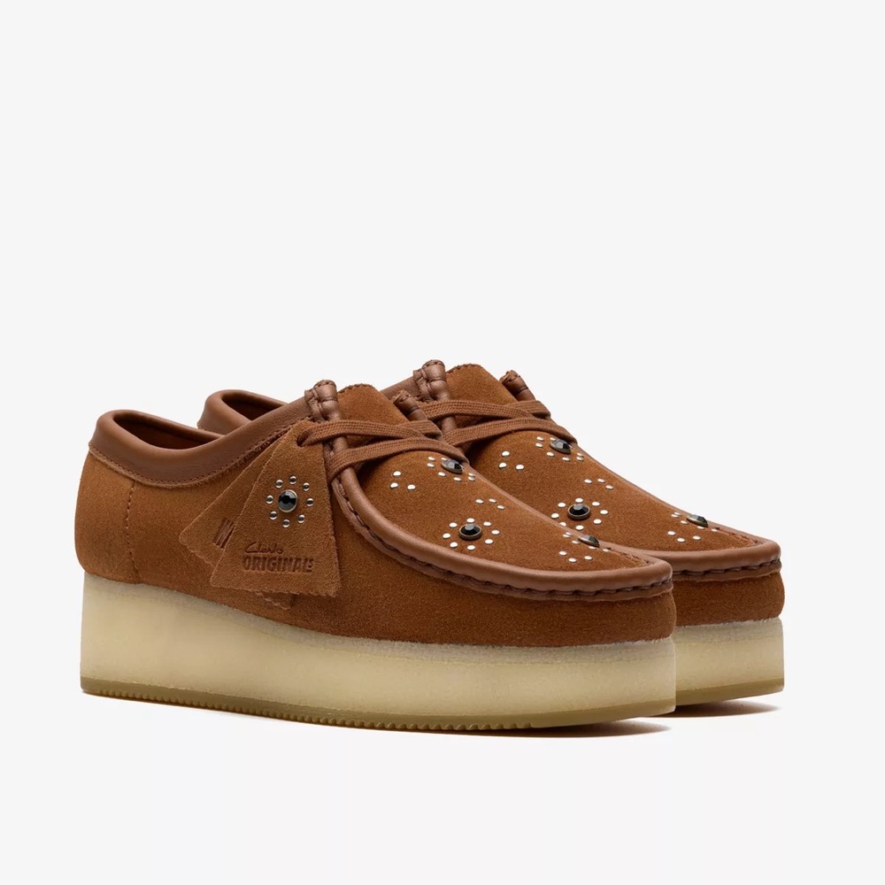 VIRAL SOLD-OUT Clarks Wallacraft Bee Wallabees Brown Suede Clog/Mocassins